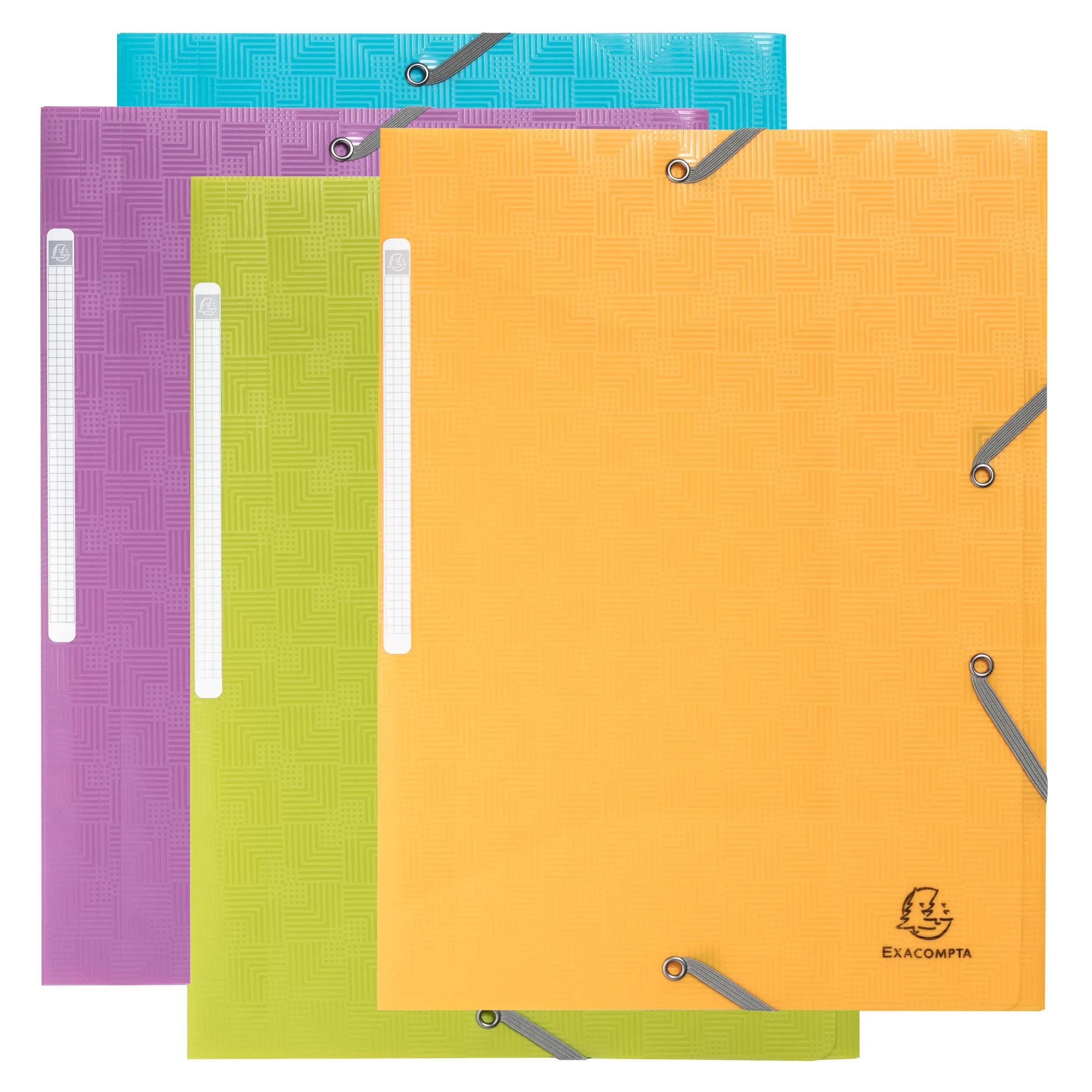 Organisationsmappe 24x Sammelmappe A4 3 Klappen, RC-PP, Pop'N Co - sortiert - 55990E