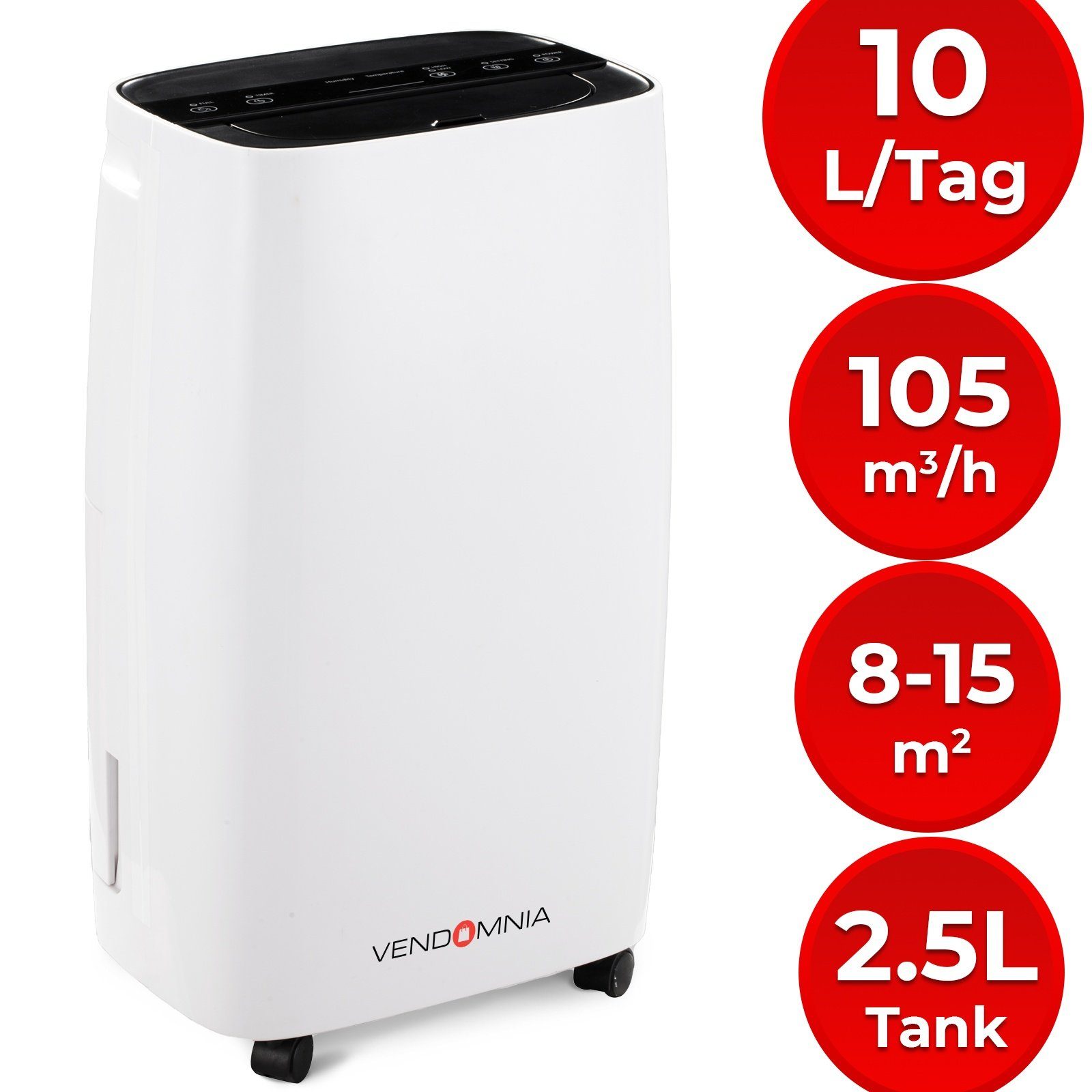 VENDOMNIA Luftentfeuchter Luftentfeuchter - 10/12 L / Tag, für 18 m³ Räume, günstig online kaufen