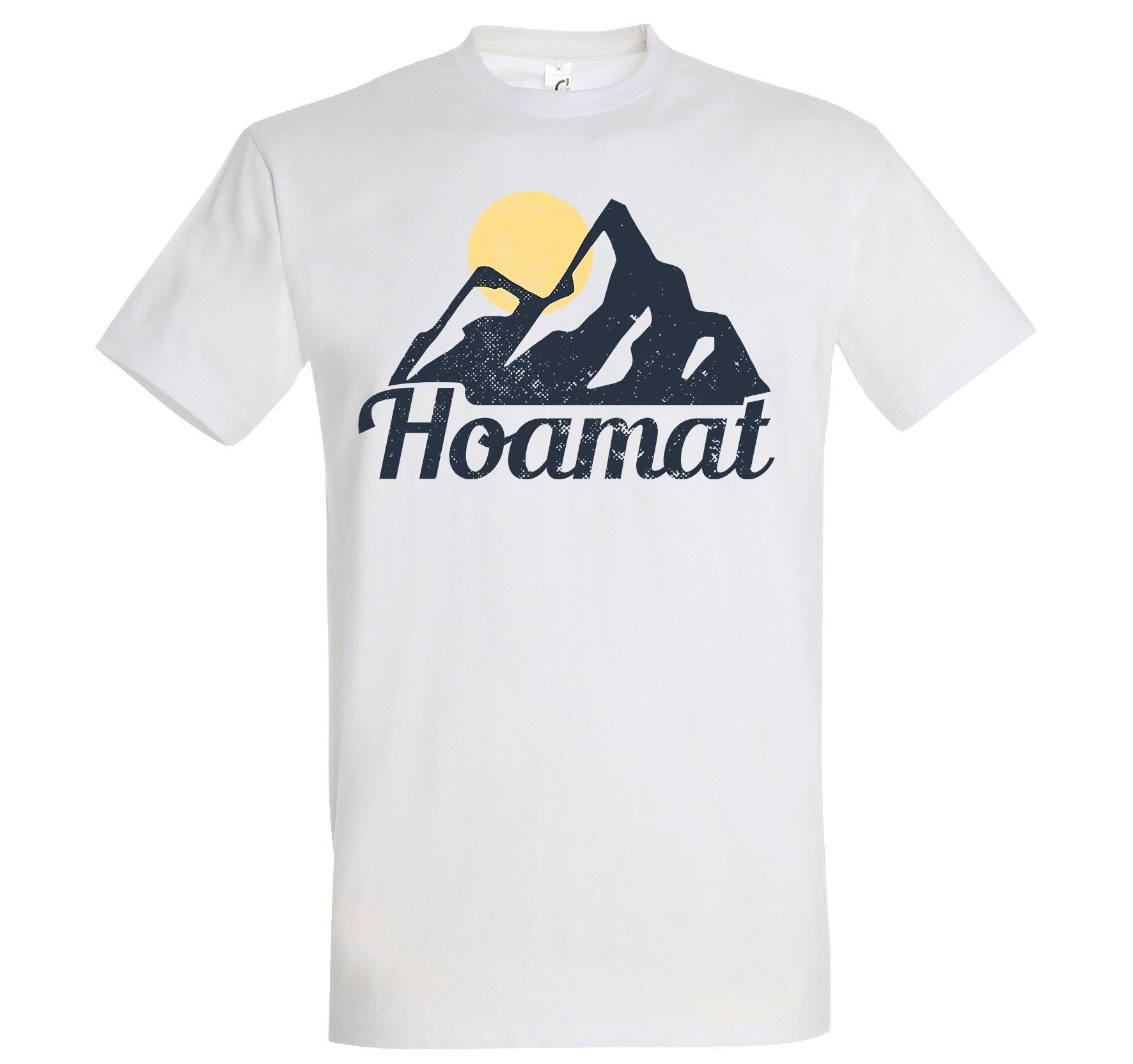 Youth Designz T-Shirt Hoamat Herren T-Shirt mit lustigem Spruch Weiss