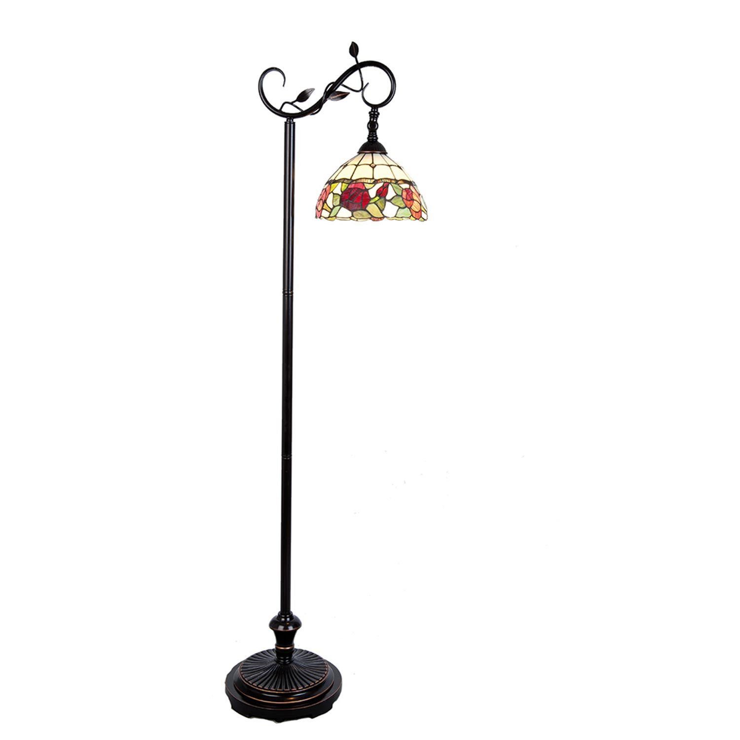 Clayre & Eef Stehlampe Clayre & Eef Lumilamp Stehlampe Tiffany 40*27*152 cm E27/60w Bra. Glas