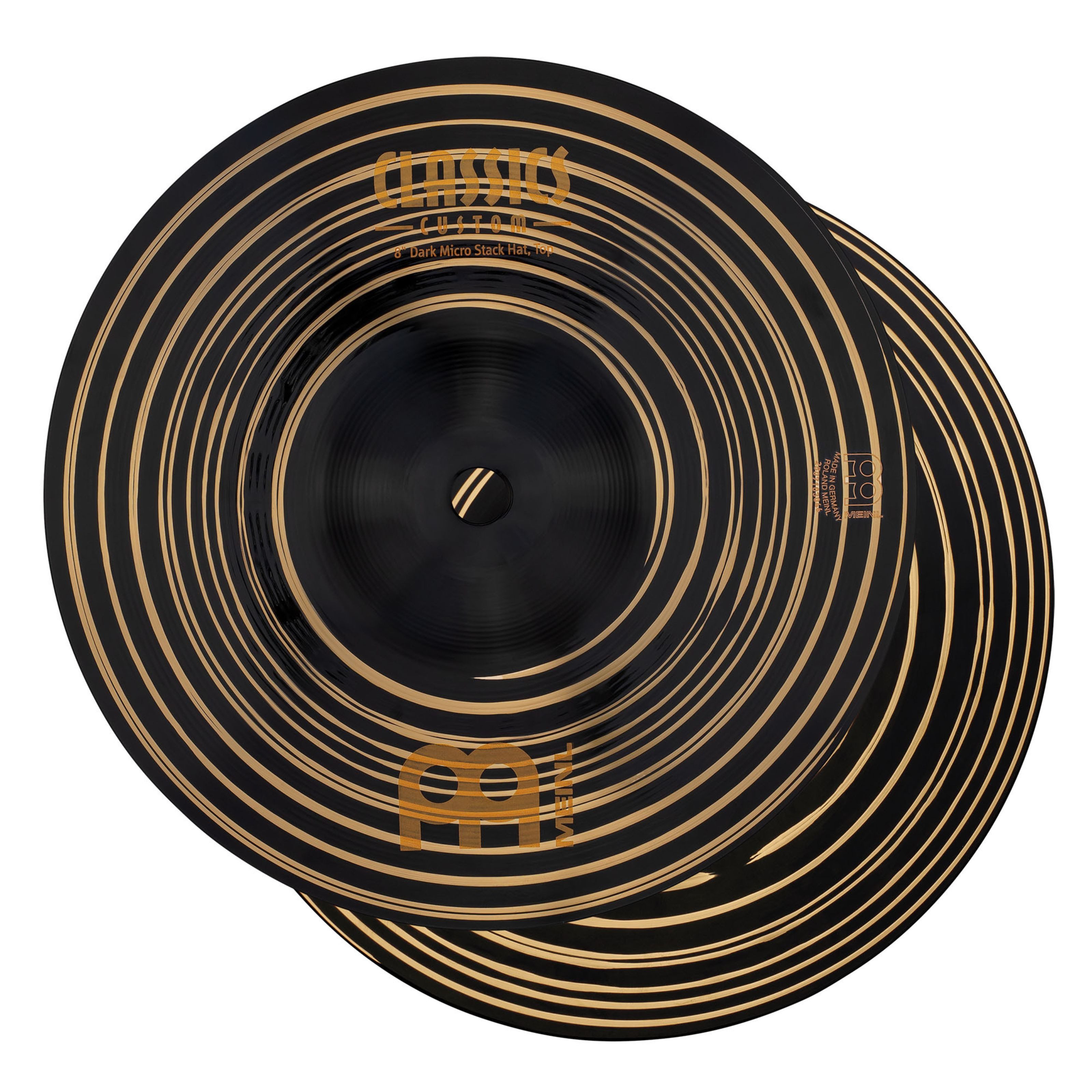 Meinl Percussion Becken, Cymbals, Ride Becken, CC8DAH Classics Custom Dark Micro Stack Hats 8" - Ride Cymbal