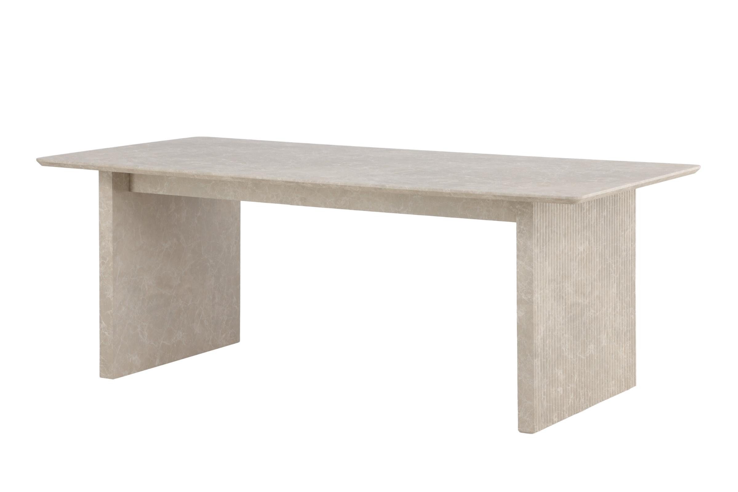 Venture Home Esstisch Vail Esstisch 100x200 cm beige. (1-St)