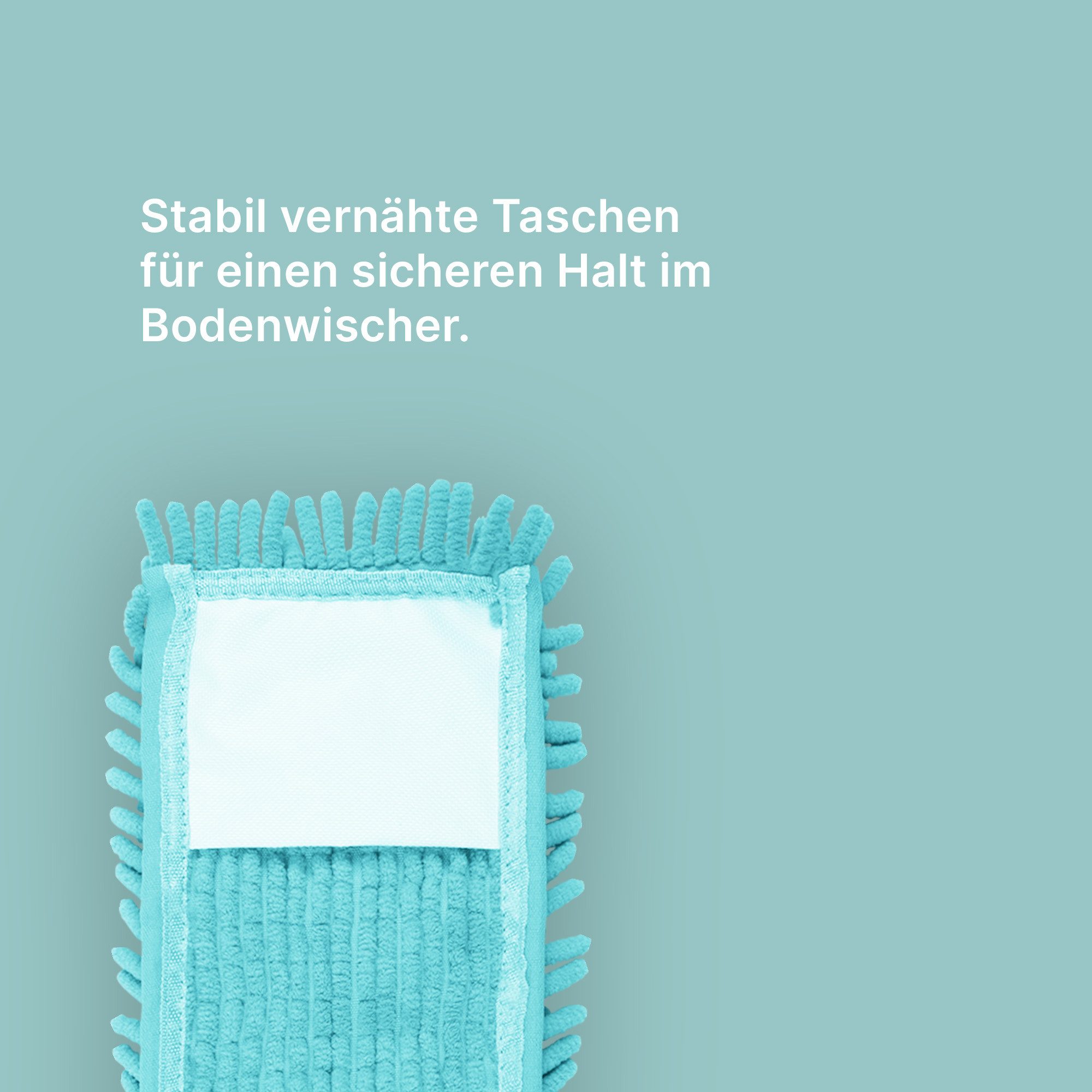 Bestlivings Ersatzbezug Bodenwischer Wischbezug (Chenille, 40x13 cm, 2-tlg., Chenille Wischbezug, Bezug für alle gängigen Flachwischer)