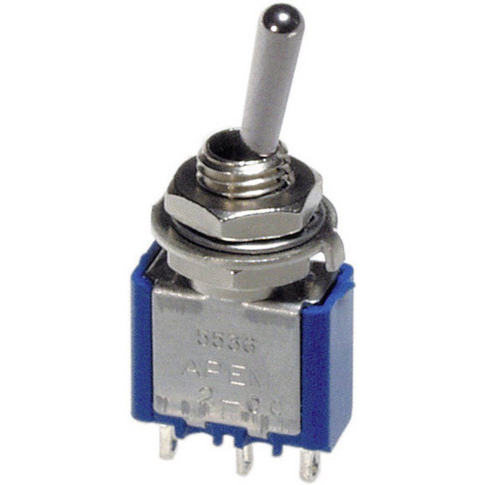 Schalter APEM 5239AB 5239AB Kippschalter 250 V/AC 3 A 1 x Ein/Aus/Ein rastend/