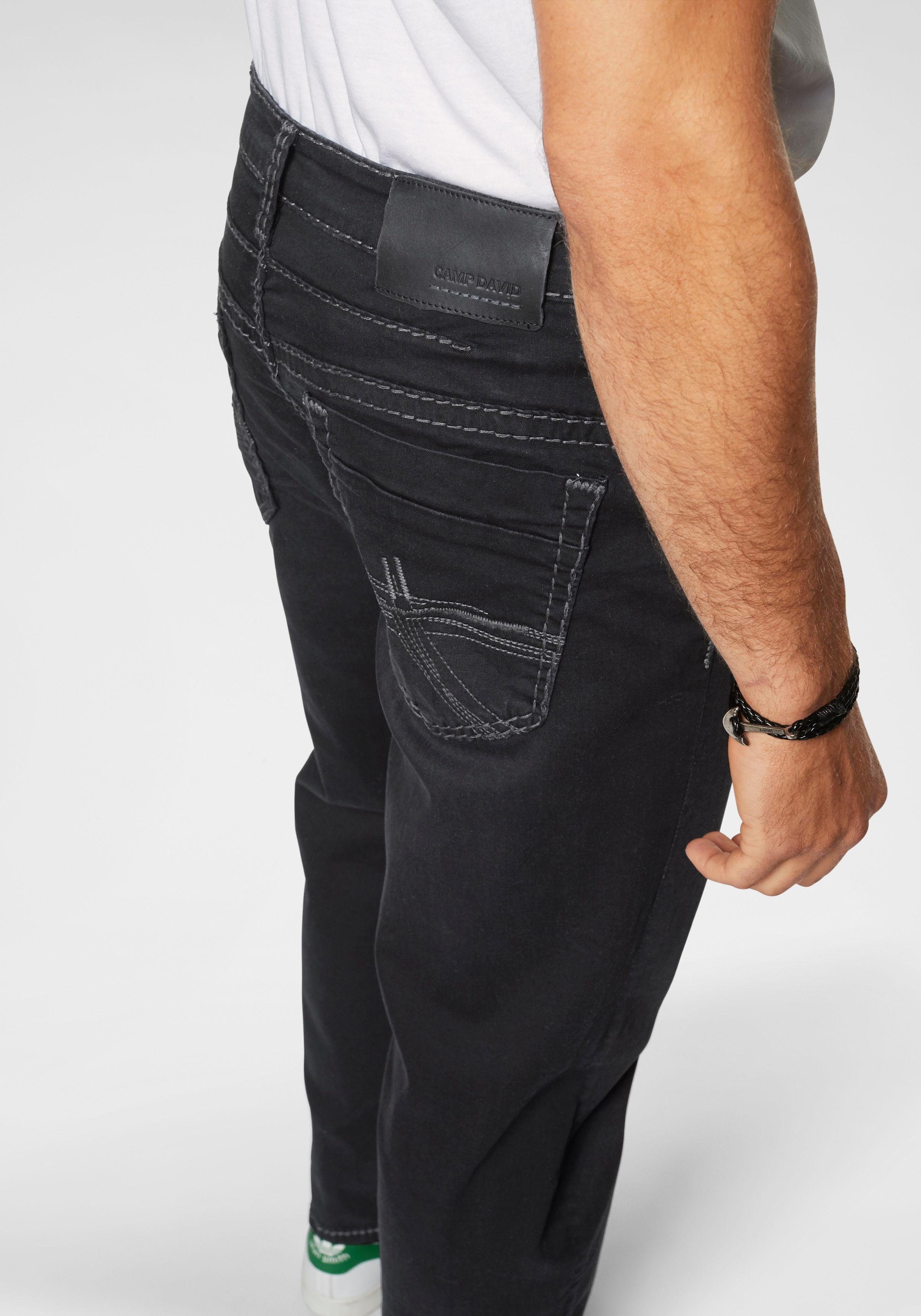 CAMP DAVID Loose-fit-Jeans CO:NO mit markanten Nähten und Stretch – Bild 3 von 5