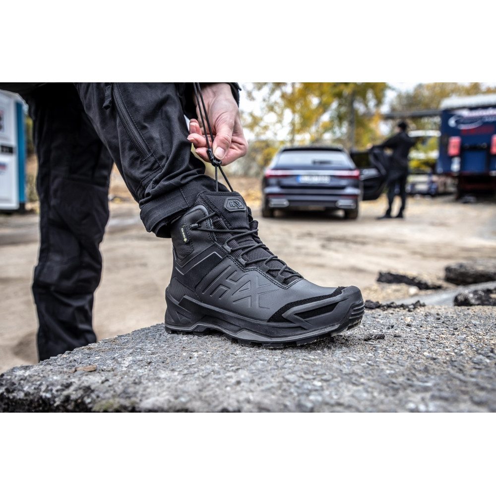 haix Black Eagle Evo Tactical GTX Mid schwarz Wanderschuh Stiefel