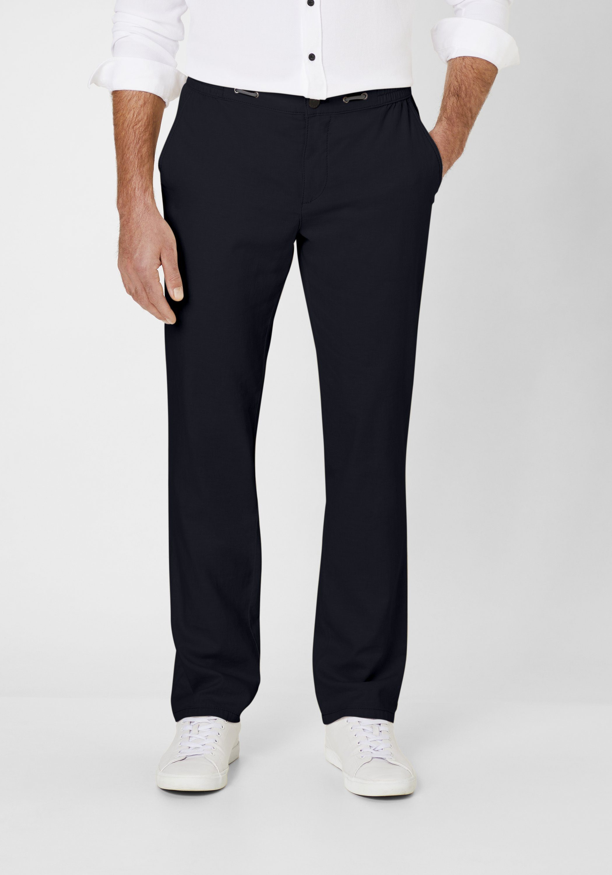 Redpoint Chinohose Carden Sehr leichte Stretch-Chinohose navy