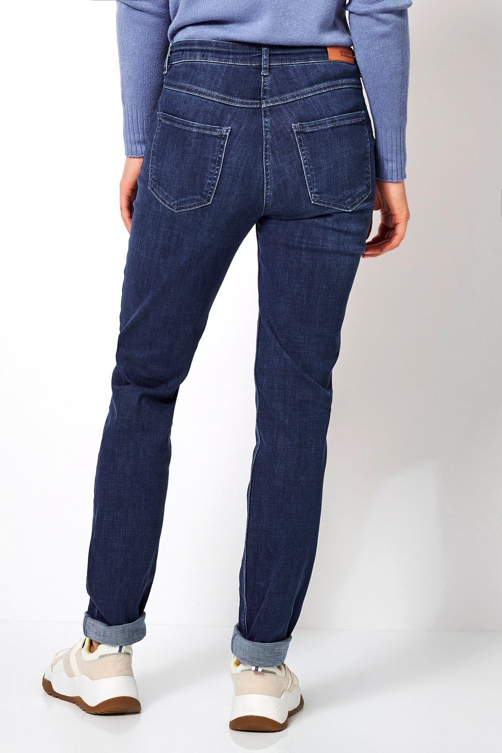 Hüftsattel vorne Shape Slim-fit-Jeans Perfect TONI 564 - mittelblau mit
