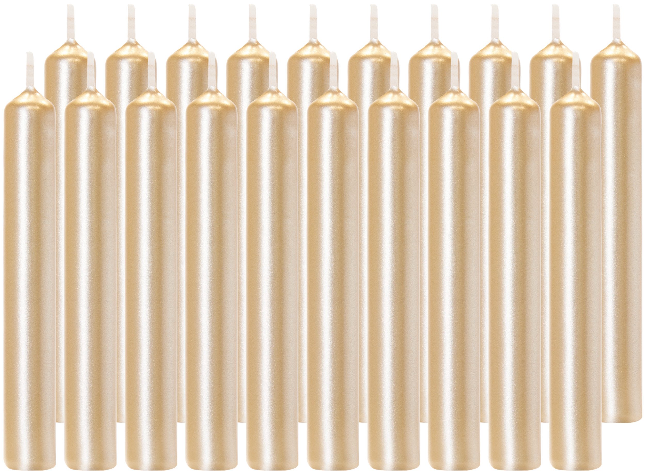 BRUBAKER Spitzkerze 20er Pack Geburtstagskerzen Blassgold günstig online kaufen