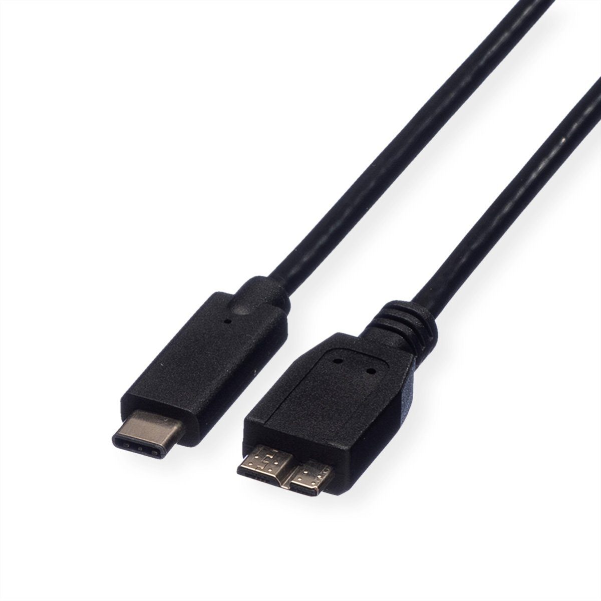 ROLINE GOLD USB 3.2 Gen 1 Kabel, 1m, A-Stecker Auf C-Stecker – Vergoldete Kontakte & Gewebter Mantel Für Schnelle Datenübertragung