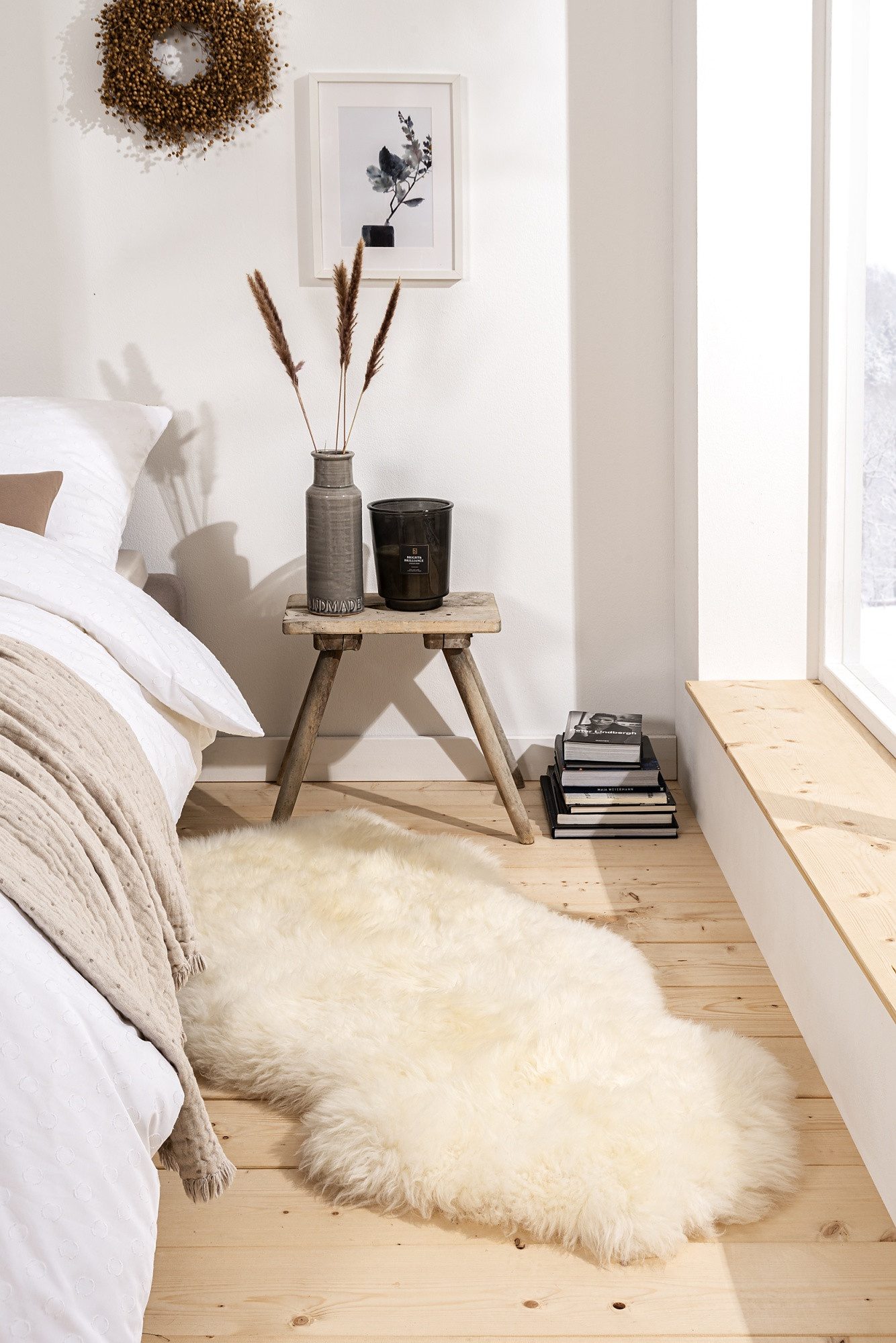 Kaiser Fellteppich Dekoration- Schaf-/ Lammfell ca. 100 - 105 cm