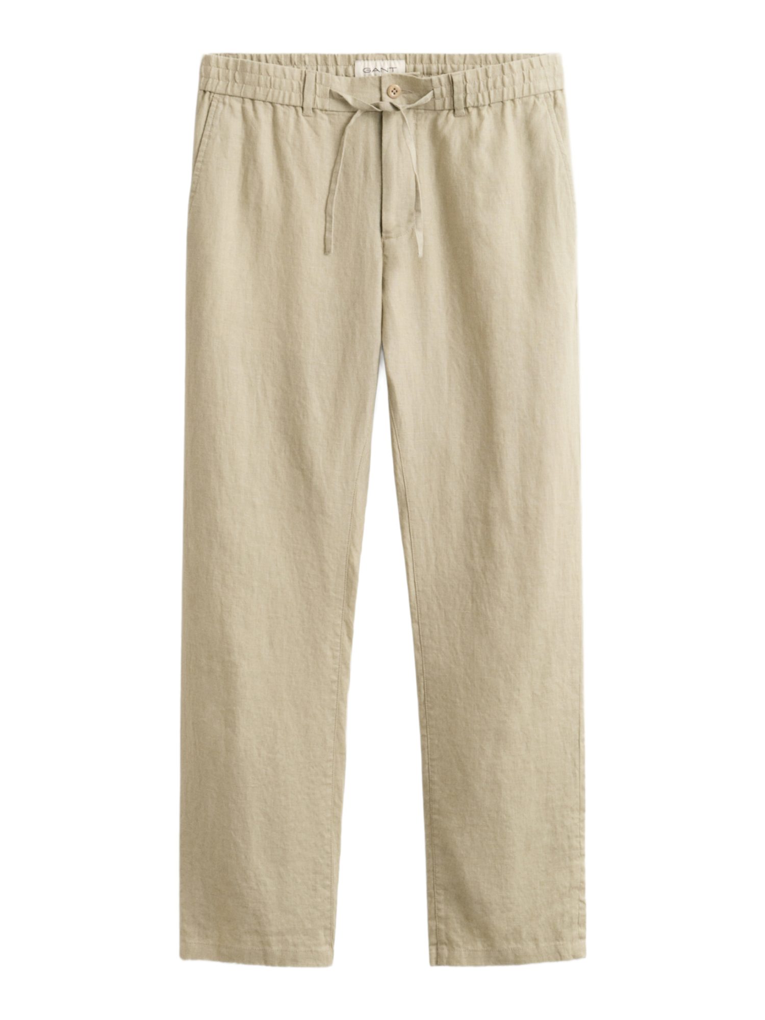Gant Leinenhose natur, Casual, Leinen, Unifarben, Regular Fit