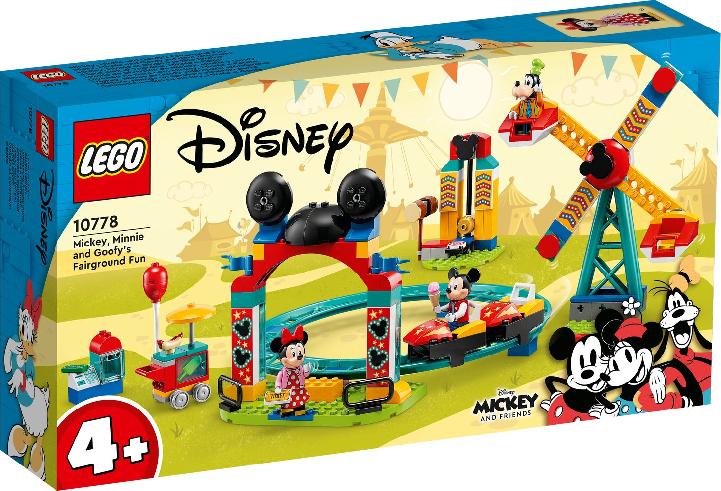 LEGO 10778 Mickey and Friends Micky Minnie und Goofy Jahrmarkt Konstruktionsspielsteine