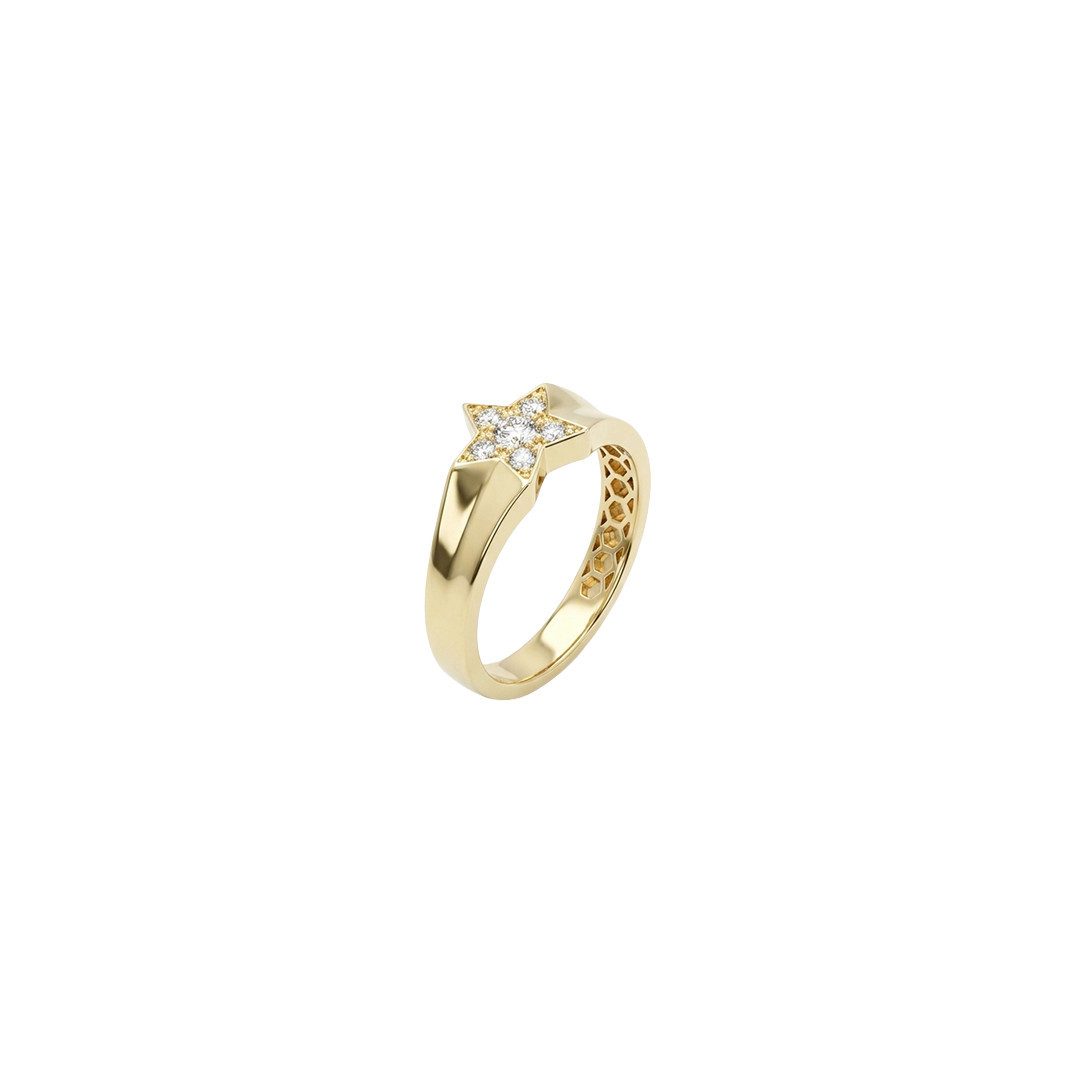 Suzan Gold Goldring Starflare Ring – Damenring aus 375 Echtgold