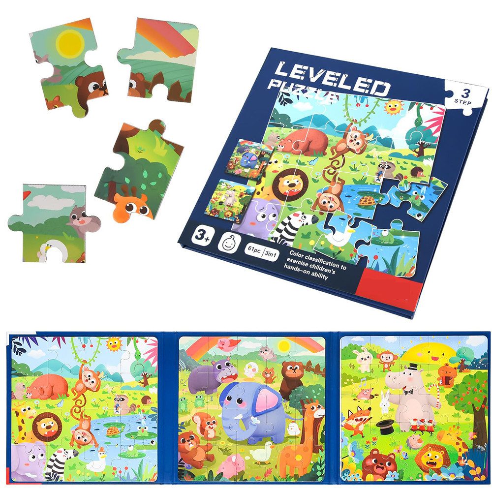 CLTYQ Steckpuzzle Magnetische Puzzle für Kleinkind, pädagogisches Reisespie günstig online kaufen