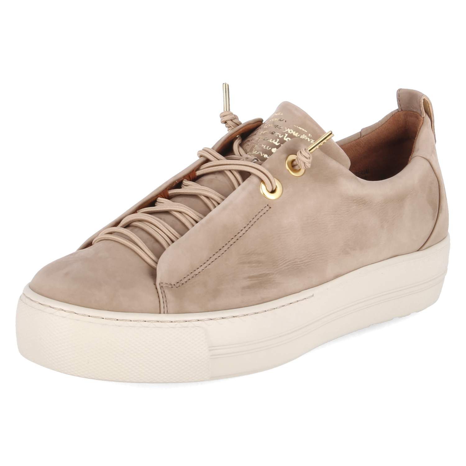 Paul Green Paul Green 5017-16 Damen Rauleder beige Schnürschuh günstig online kaufen
