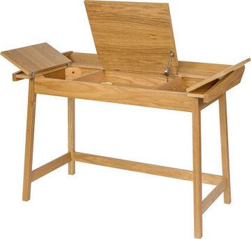 Woodman Schreibtisch Walter, skandinavisches Design, Holzfurnier aus Eiche