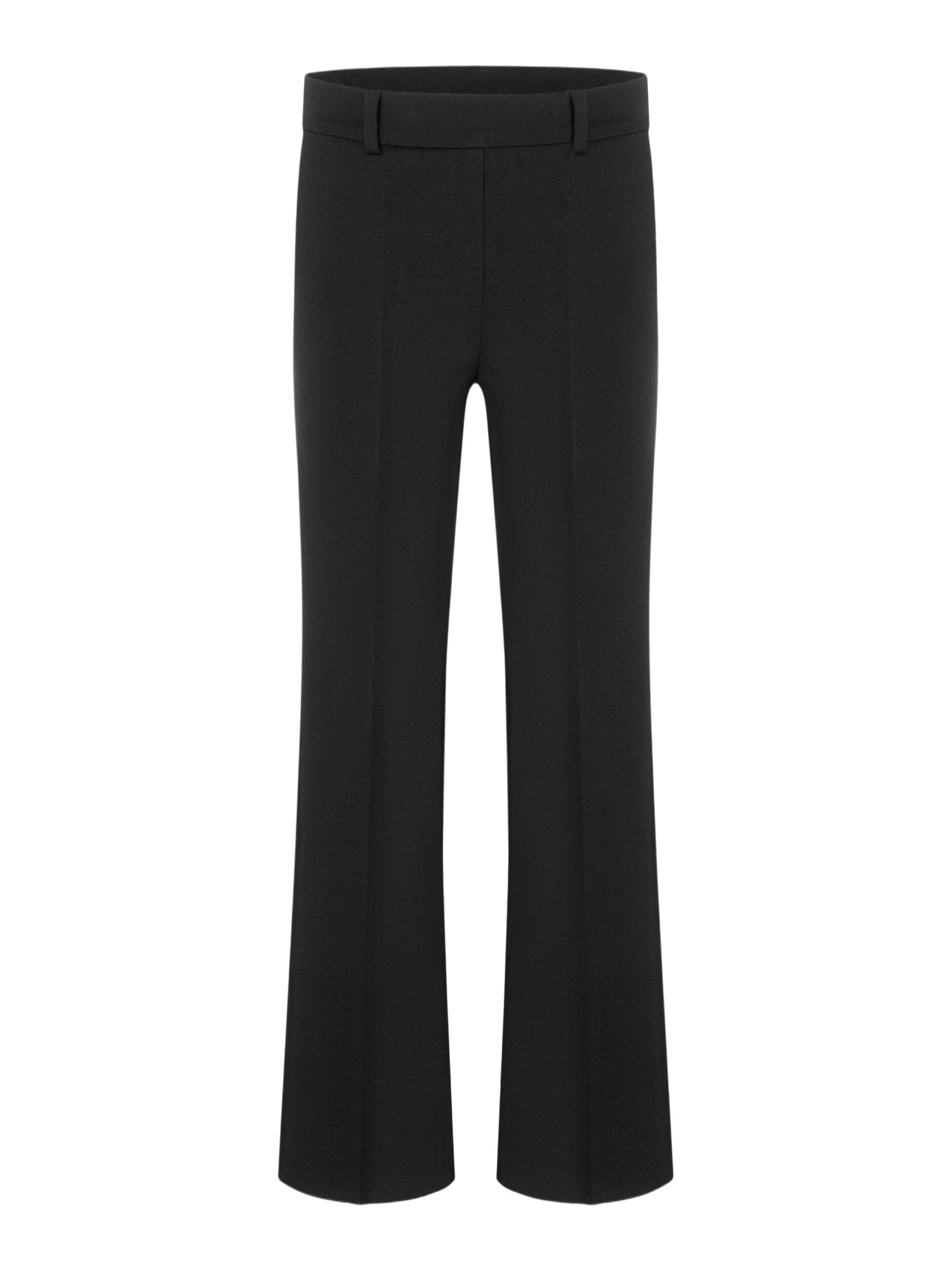 Cambio Stoffhose schwarz, Casual, Viskose, Unifarben, Flared Fit, Mittel