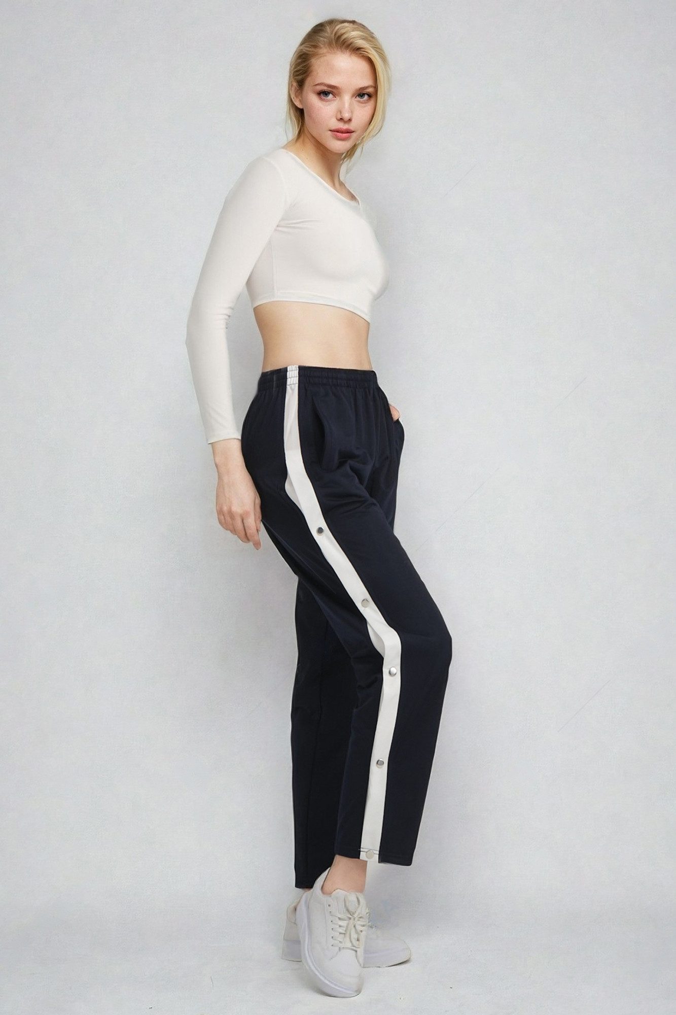 Kendindza Collection Jogginghose Knopfhose Jogginghose mit Druckknöpfen Spo günstig online kaufen