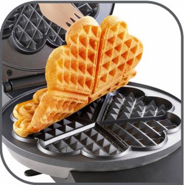 Tefal Waffeleisen WM310D, 1000 W, Waffeln in Herzform, stufenloser Temperatur für Wunsch-Bräunung