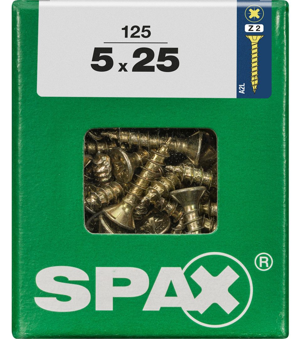 SPAX Holzbauschraube Spax Universalschrauben 5.0 x 25 mm PZ 2 - 125