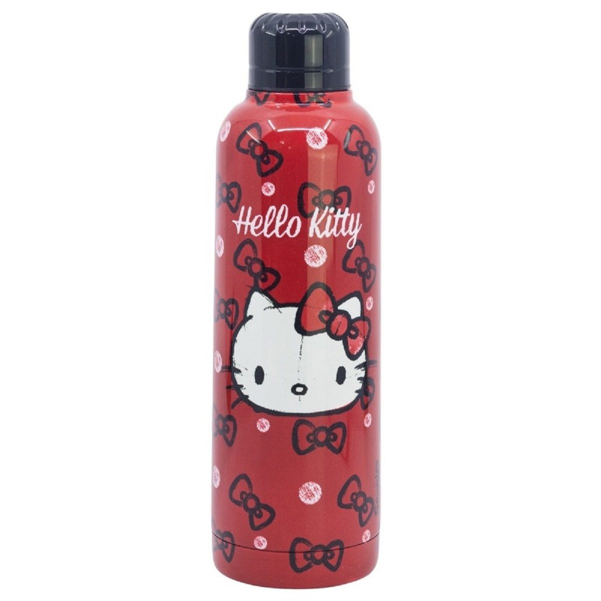 Hello Kitty Trinkflasche Isolierte Edelstahl Thermotrinkflasche 515 ml, Edelstahl