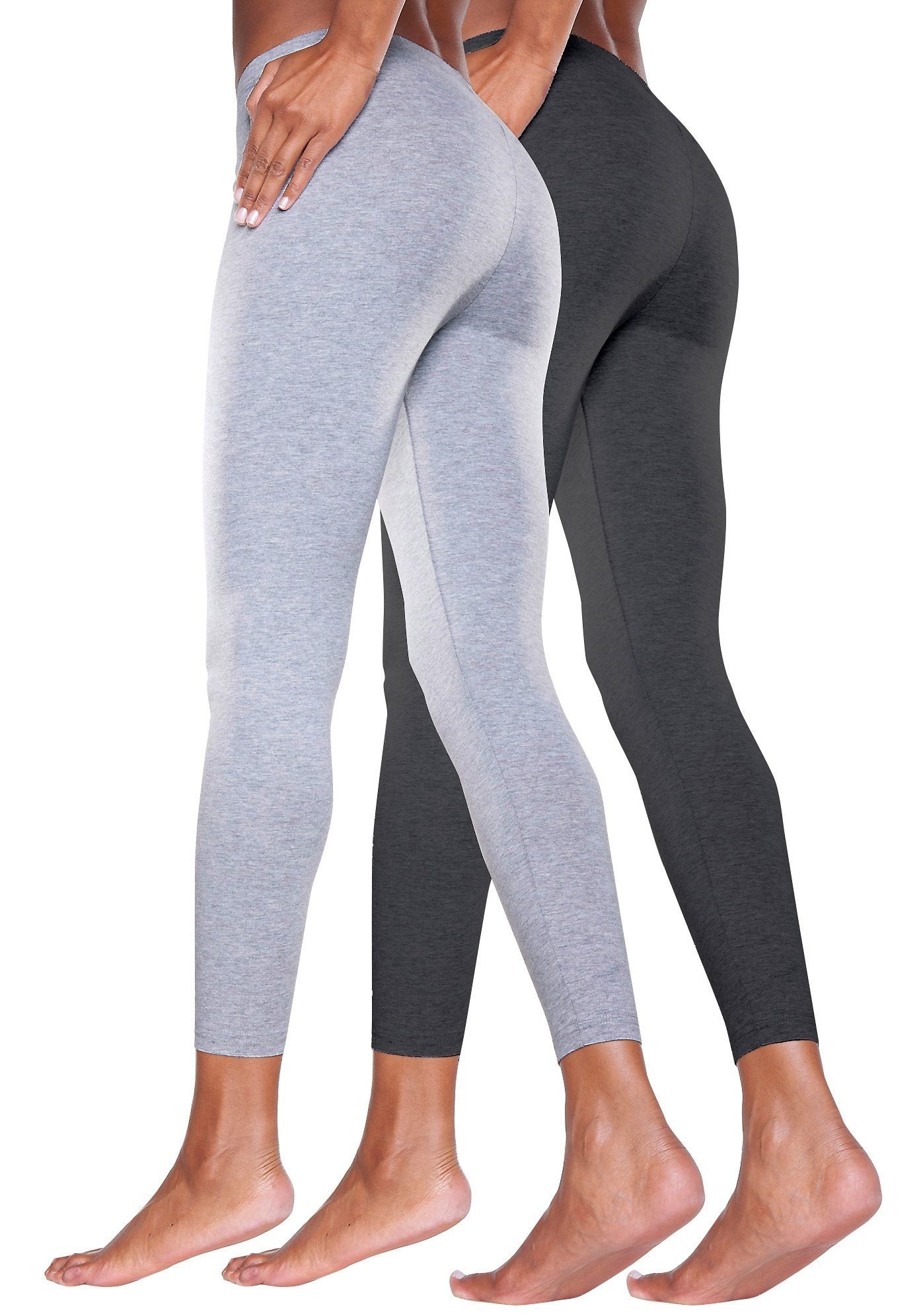 Vivance Active by Lascana Leggings (2er-Pack) mit Gummibund, Loungewear