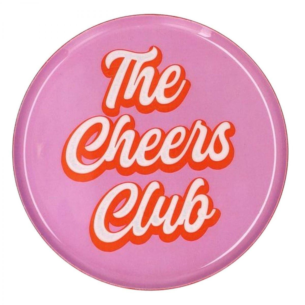 Giftcompany Tablett Dekotablett Love Trays The Cheers Club Rosa (12,7cm)
