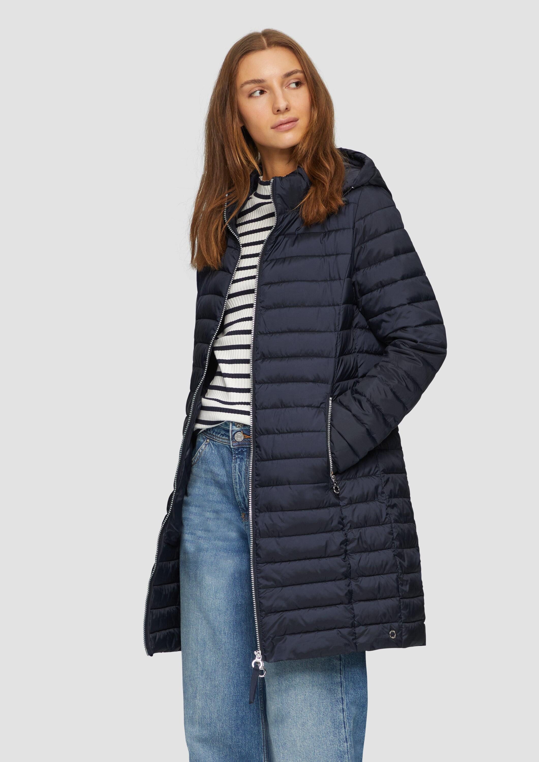 s.Oliver Funktionsmantel Outdoor-Mantel Lange Steppjacke mit günstig online kaufen