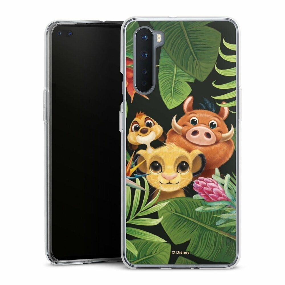 DeinDesign Handyhülle Disney Simba Timon und Pumbaa Simbas Friends, OnePlus Nord Silikon Hülle Bumper Case Handy Schutzhülle