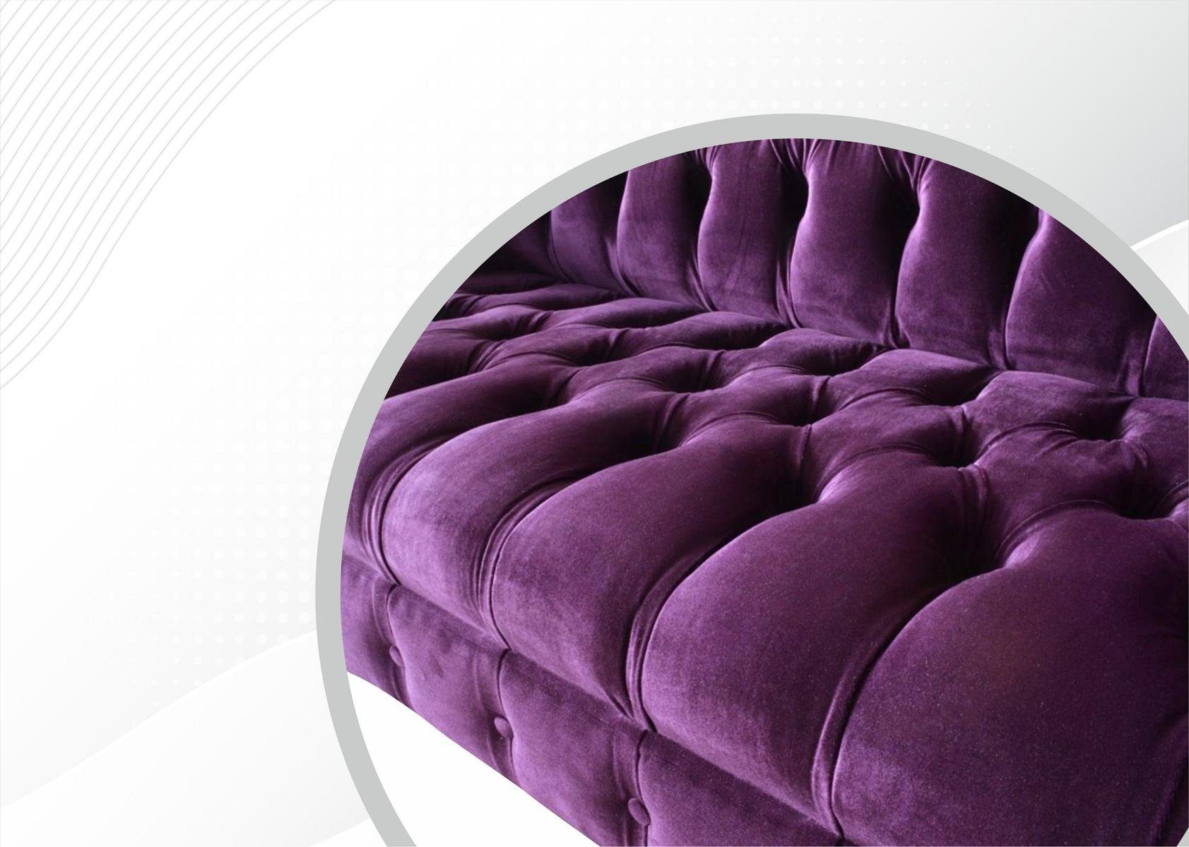 JVmoebel Chesterfield-Sofa Neu, Moderner Couch Made luxus violetter Europe Chesterfield in Dreisitzer Möbel