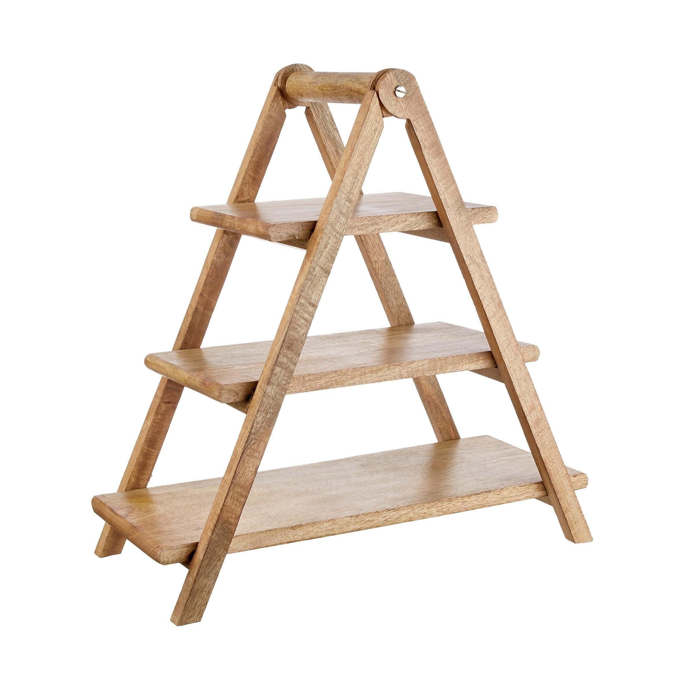 BUTLERS Etagere MANGO DAYS Etagere 3-stufig Höhe 48cm, Mangoholz