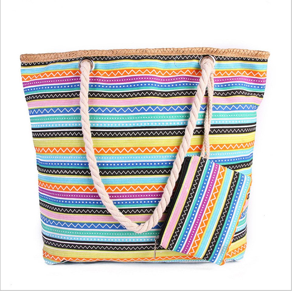 Bwecuy Strandtasche Familie, Groß Strandtasche Mit Reißverschluss Faltbare Badetasche, Tote Bag Damen Herren Beach Bag Für Strand, Reisen, Urlaub