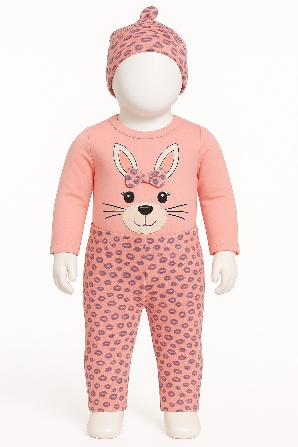 Lorey Medtec Neugeborenen-Geschenkset Mädchen Outfit, 3-teiliges Set, Body, Hose, Mütze, 100 % Baumwolle (Body + Hose + Mütze) – Bild 3 von 3