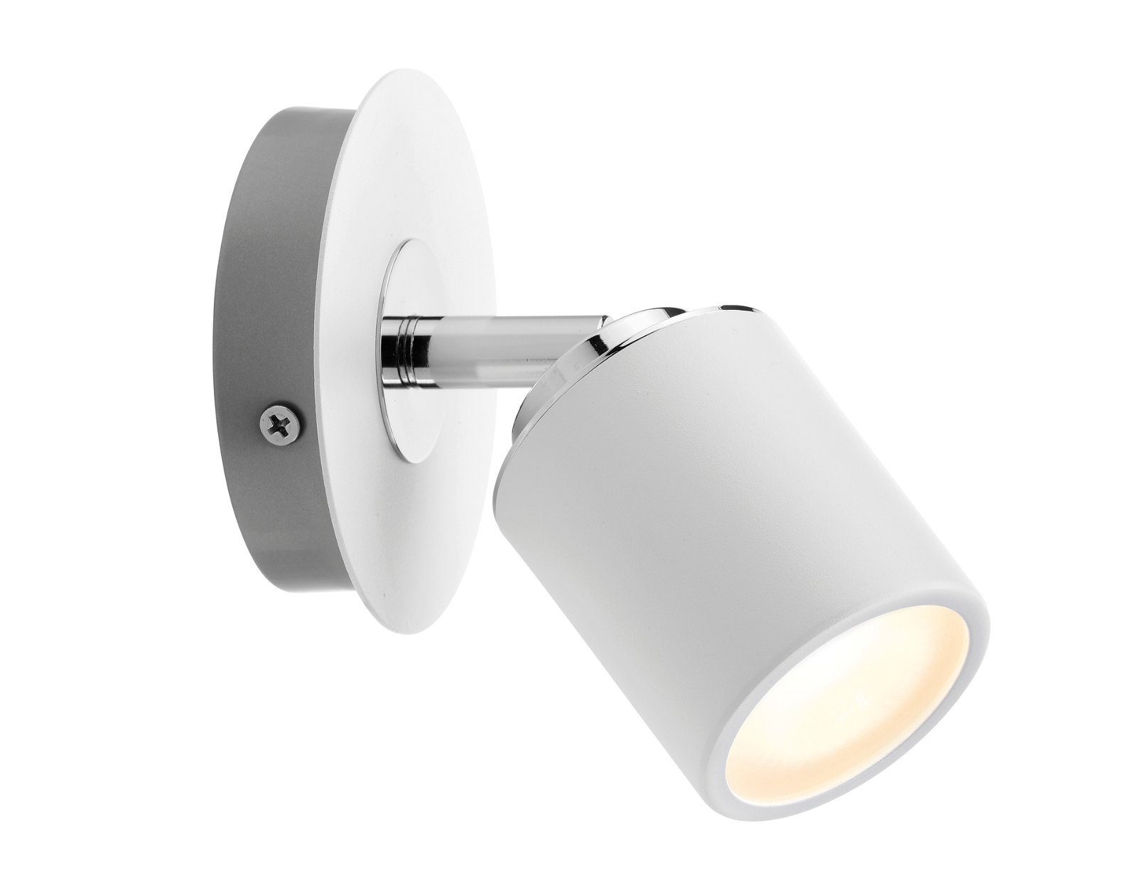 Tube Spotlight IP44 GU10 1x10W Deckenleuchte Paulmann Leuchtmittel, 230V Metall, max. Weiß/Chrom ohne