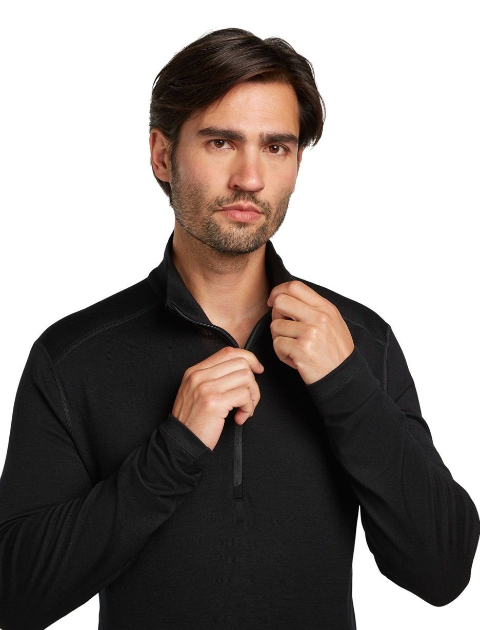 Icebreaker Langarmshirt Unterwäsche 260 Tech Half-Zip - Merinowolle, enganliegend - 2024