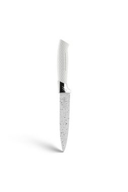 Edenberg Messer-Set Modernes weißes Messerset mit Block, Messerblock (6-tlg., Eine ideale Geschenkidee)