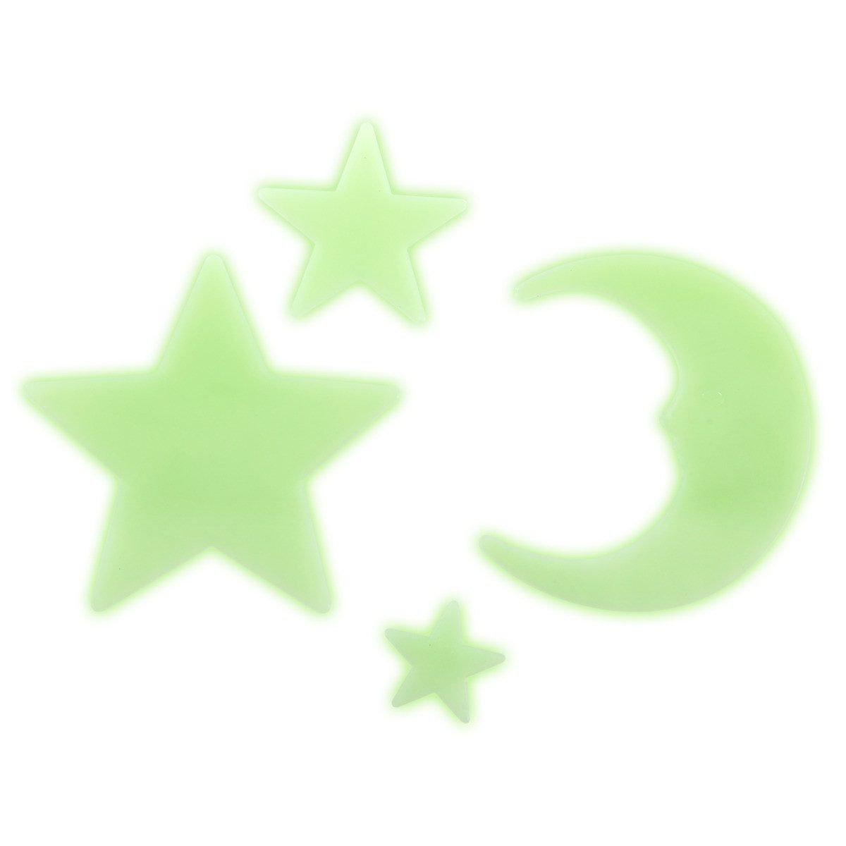 Idena Wandsticker Wandsticker Mond und Sterne, Glow In The Dark, 24 Stück – Bild 5 von 5