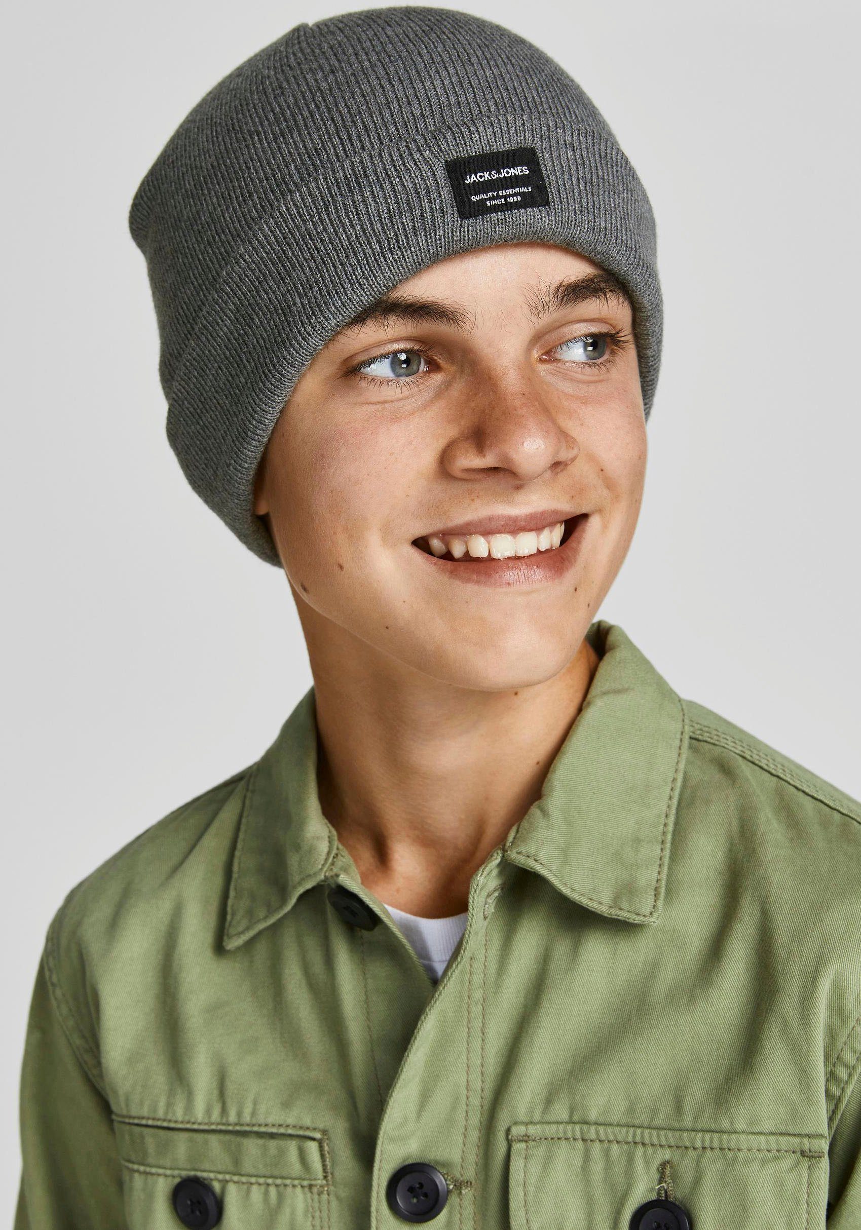 Jack & Jones JACDNA BEANIE Melange SN JNR Beanie Grey Junior