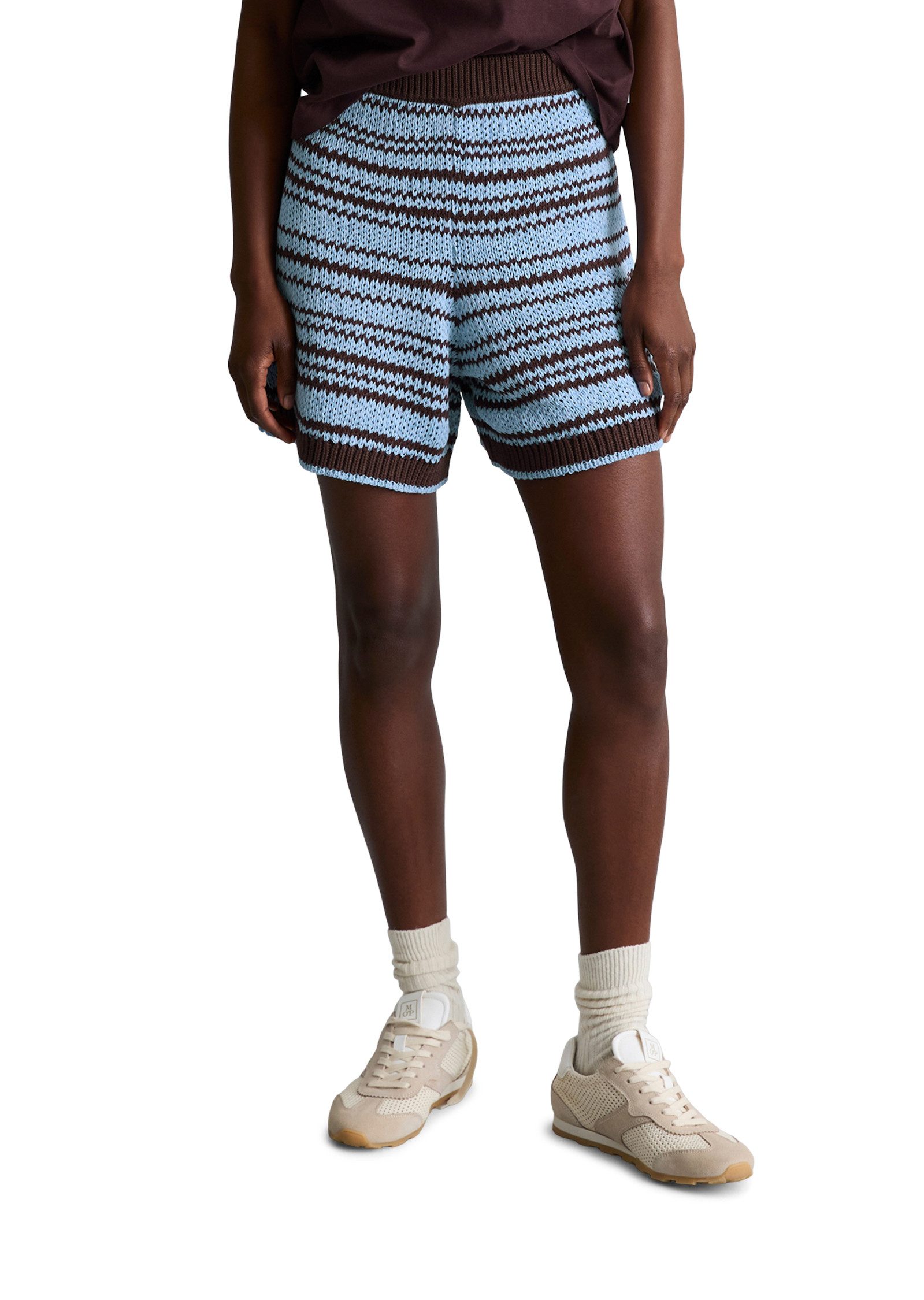 Marc O'Polo DENIM Shorts aus garngefärbtem Bändchengarn