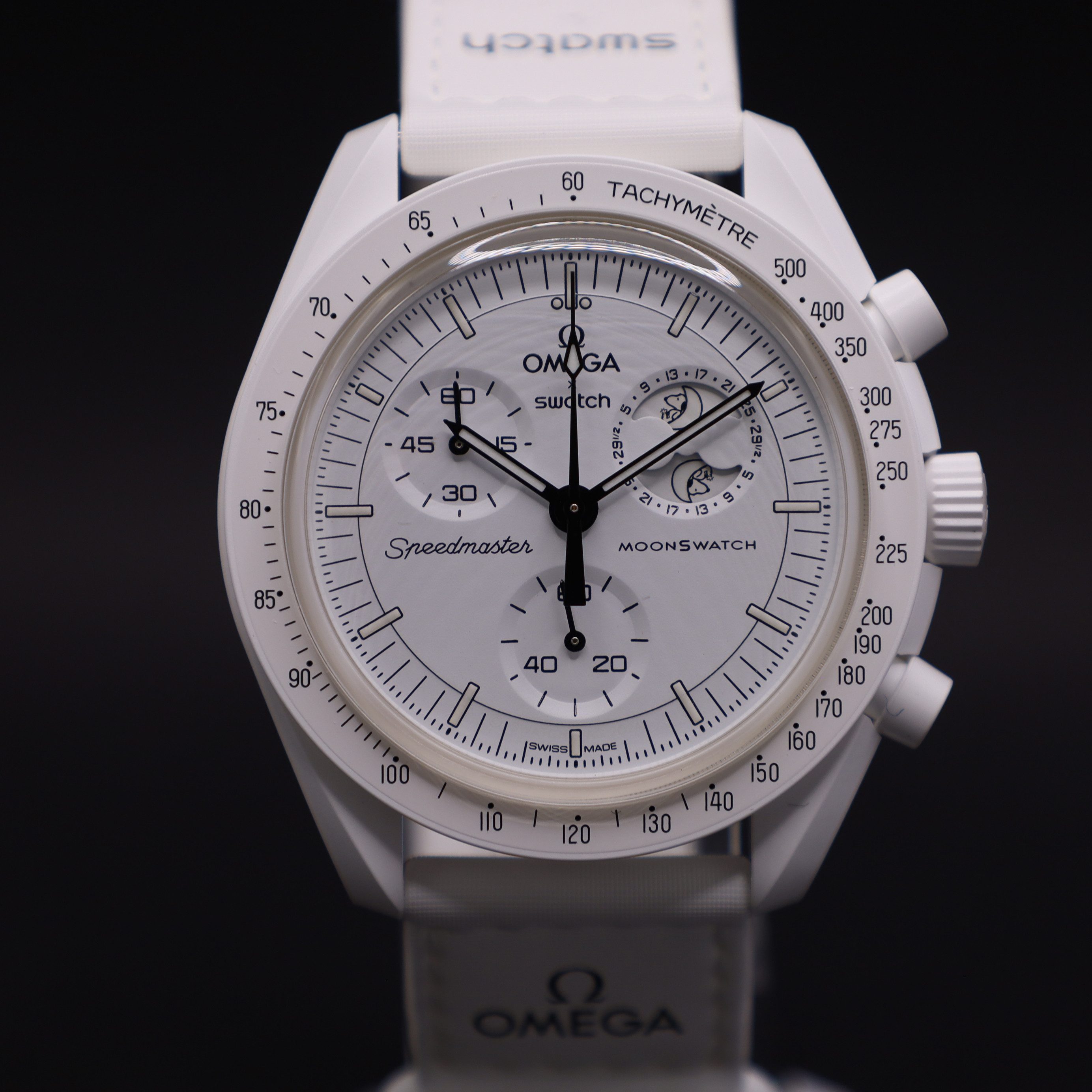 Swatch Chronograph Swatch x Omega Moonswatch Mission to the Moonphase "Snoopy" Full Moon