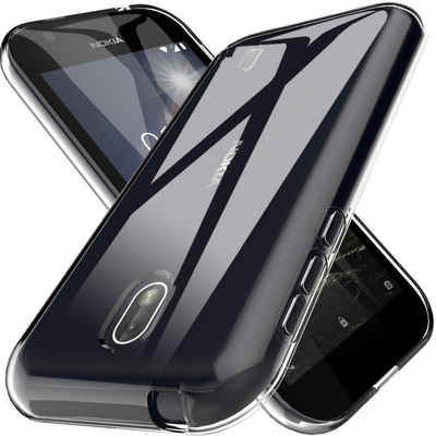 CoolGadget Handyhülle Transparent Ultra Slim Case für Nokia 1 4,5 Zoll, Silikon Hülle Dünne Schutzhülle für Nokia 1 Hülle