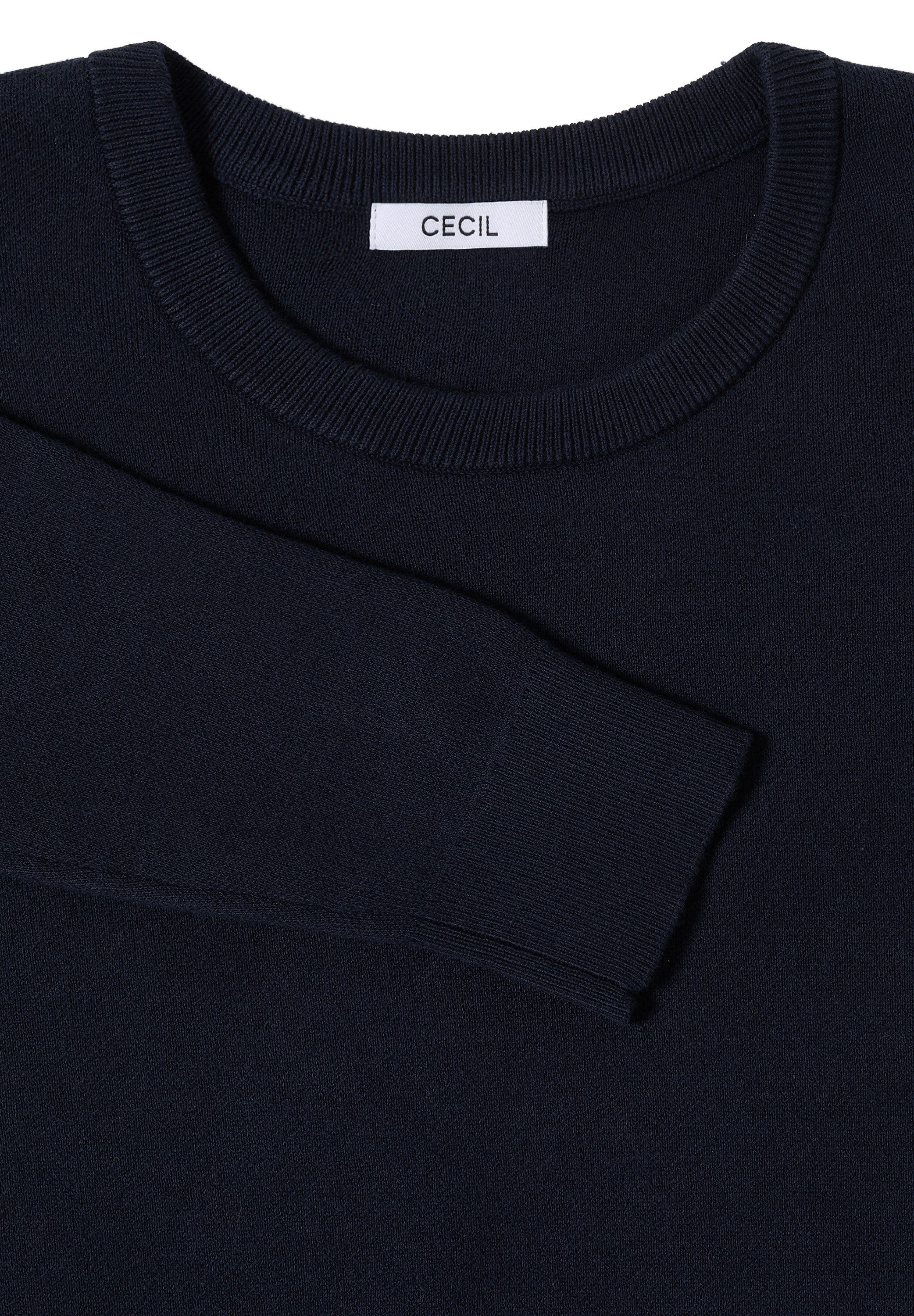 CECIL Strickpullover Sweatshirt mit Rundhals