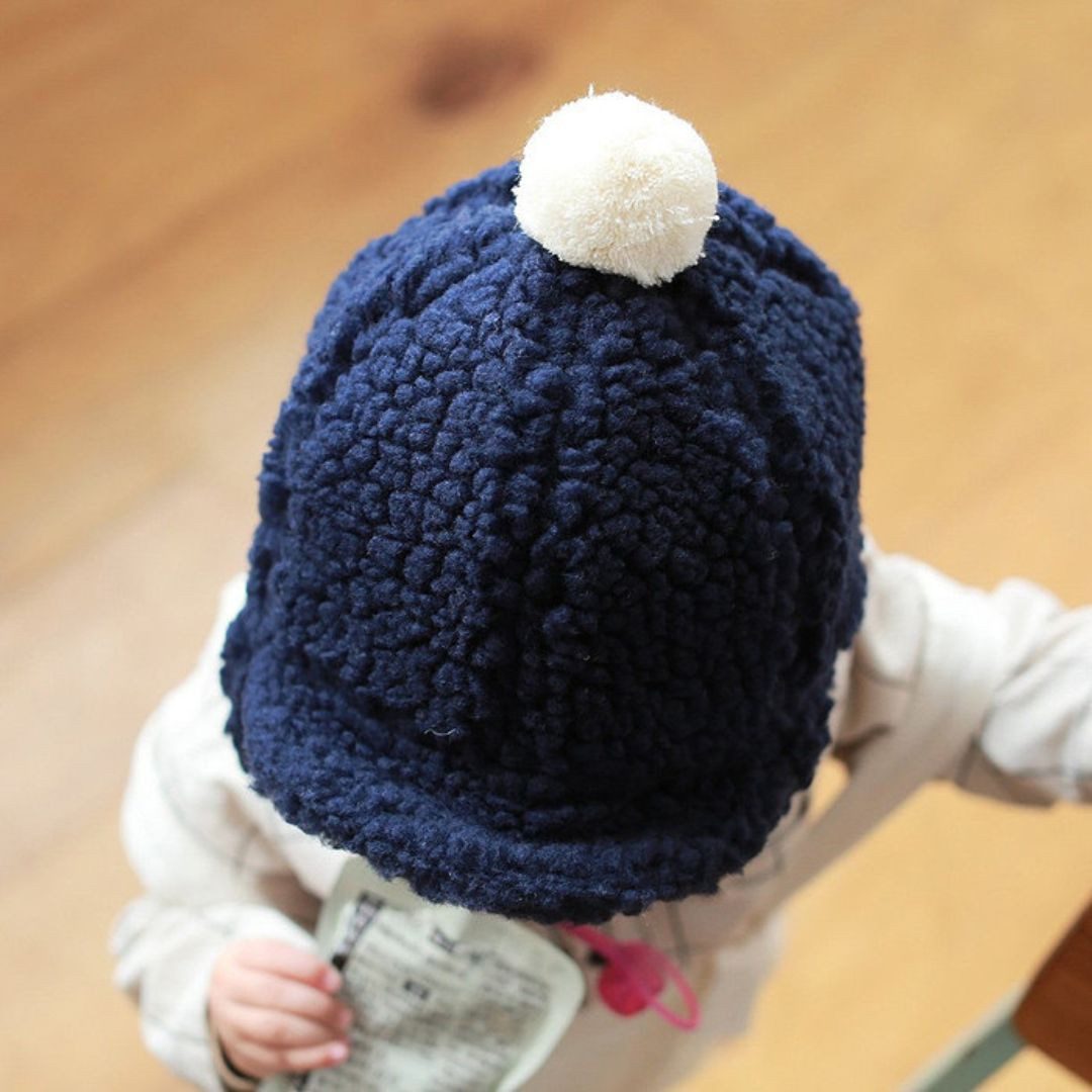 Plüschmütze Baby und Kleinkind Mütze Cap mit Ohrenschützern Teddyplüsch