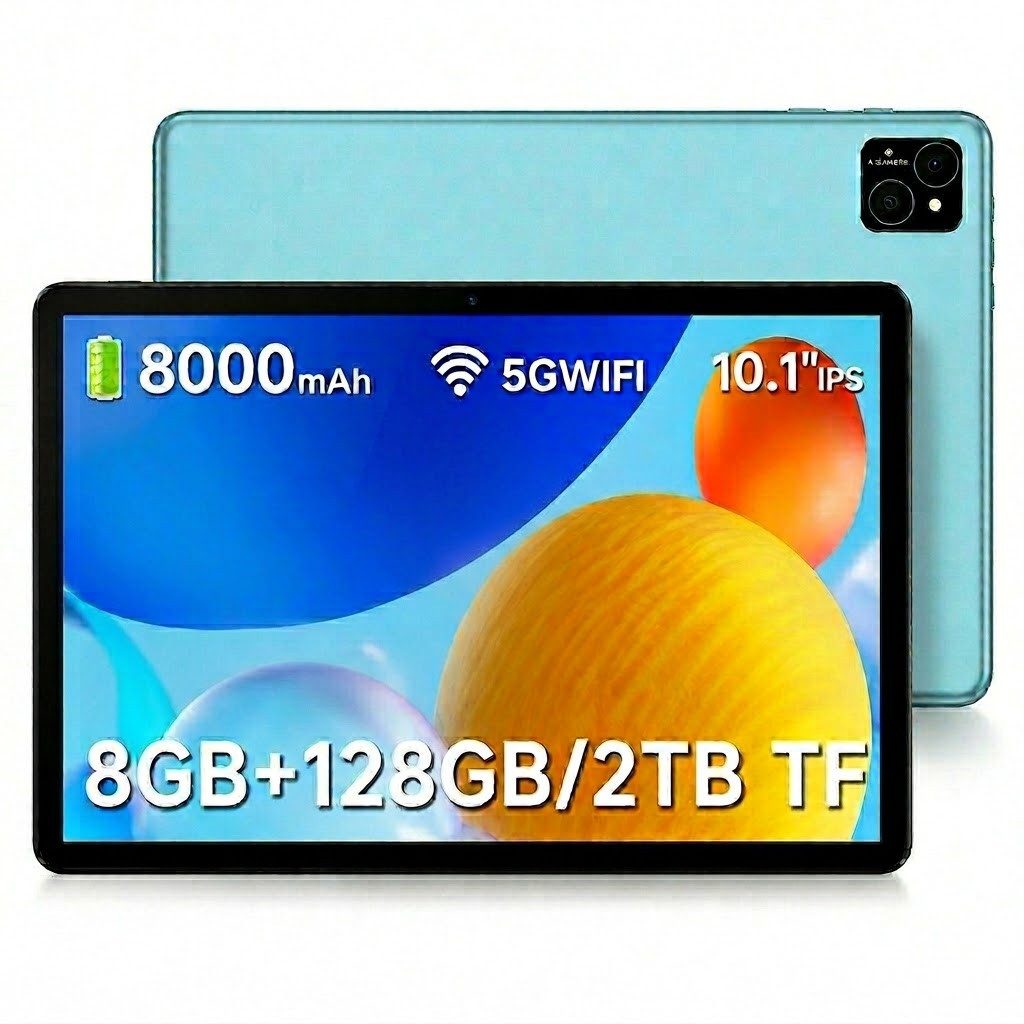VASOUN TAB11 Tablet 10 Zoll,Android Tablet,128GB ROM, (TF 2TB),5G WiFi Tablet Tablet (10.1 Zoll Tablet", 128 GB, Android-Betriebssystem, 8000 mAh Akku, 128GB ROM, 2MP+8MP, 1280*800 HD)
