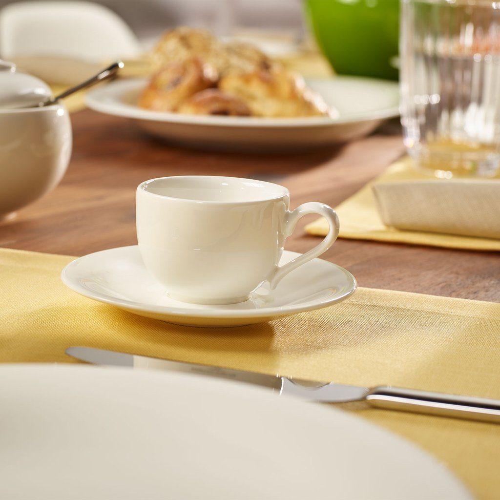 Villeroy & Boch Espressotasse New Cottage Basic Mokka-/Espressotasse, 1-tlg., Porzellan, Premium Porcelain, mikrow.- & spülm.sicher, Made in Germany