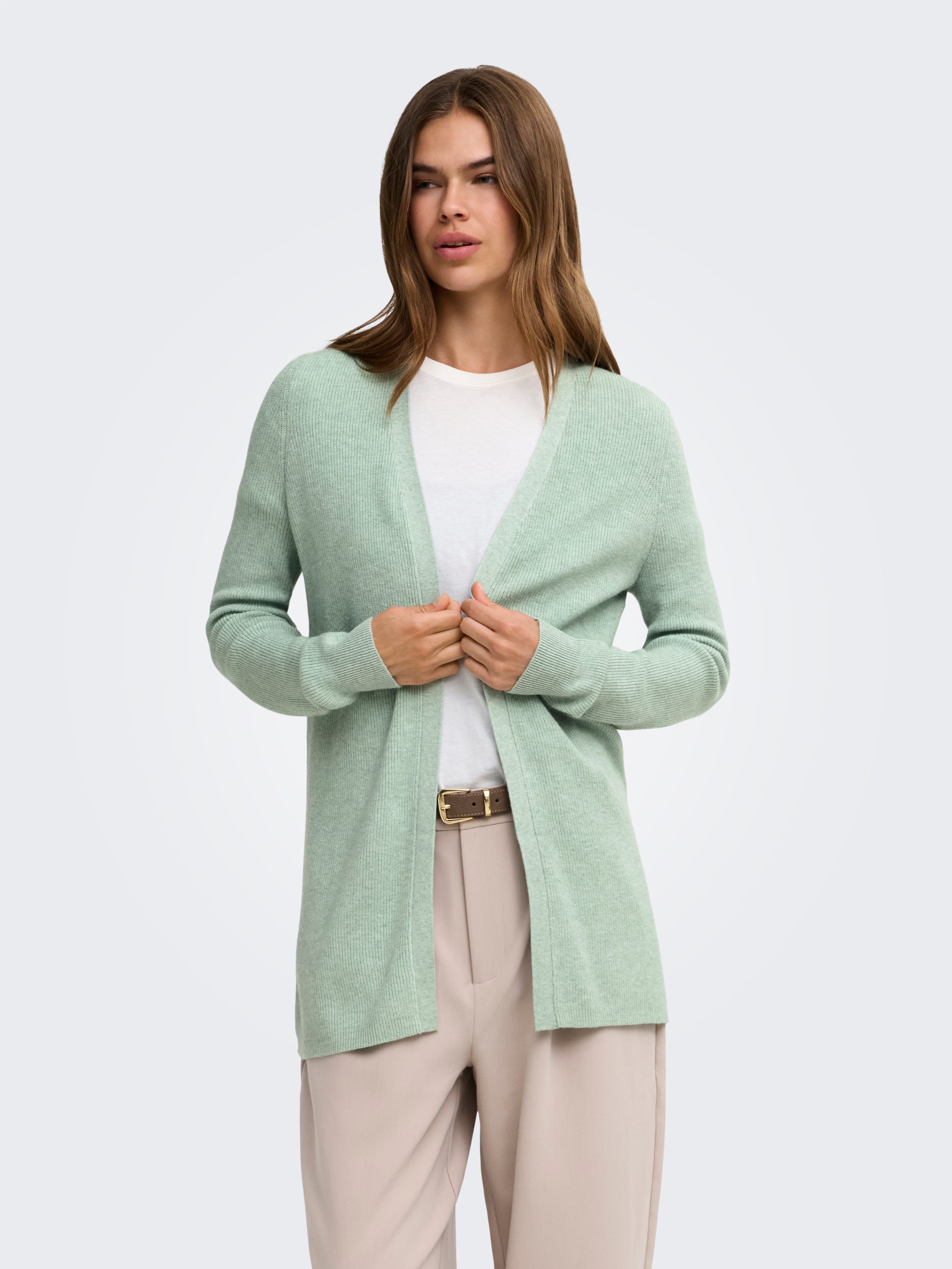ONLY Strickjacke ONLMARY LS OPEN RIB CARDI KNT Viskosemischung, regular fit