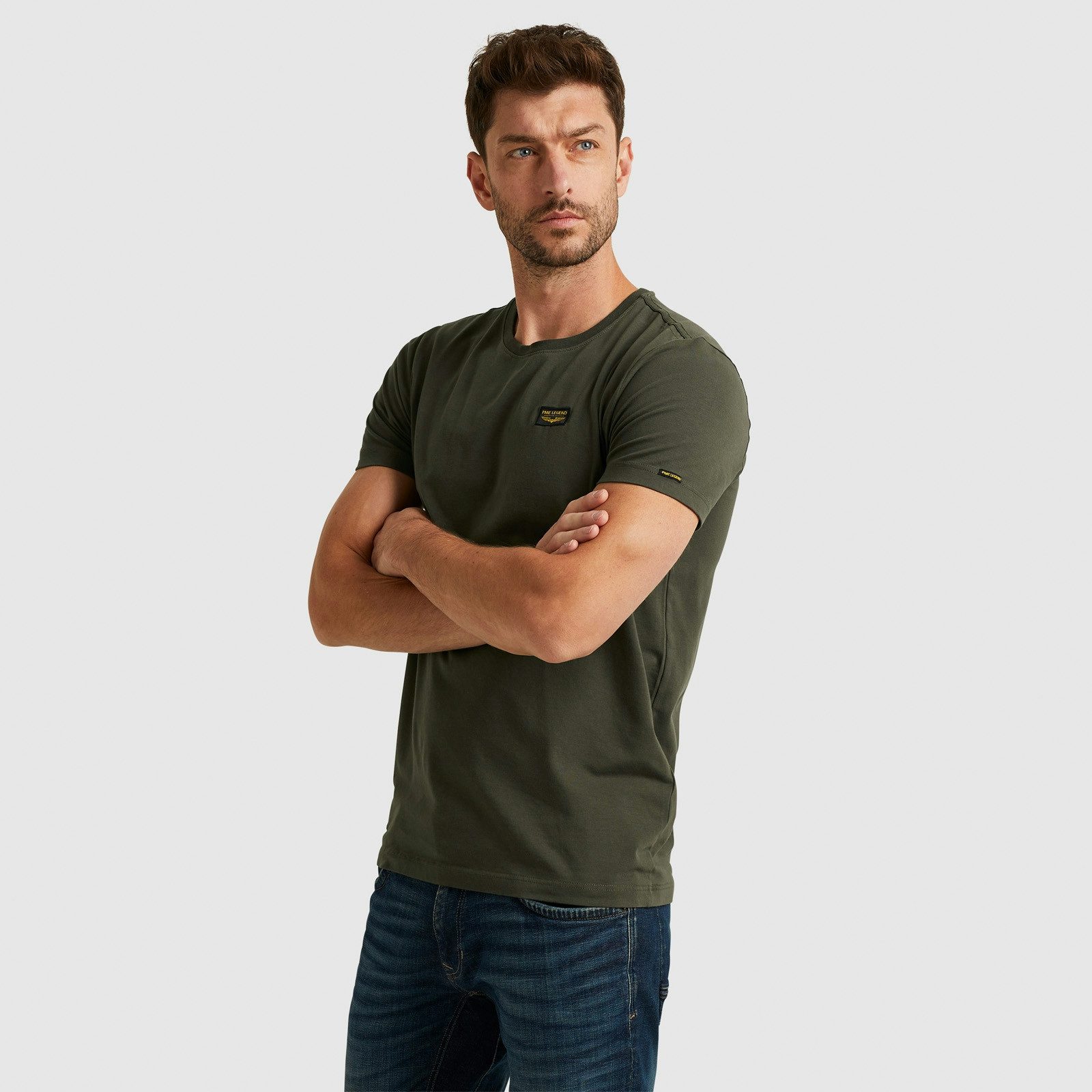 PME Legend Herren Rundhals T-Shirt GUYVER - Regular Fit günstig online kaufen