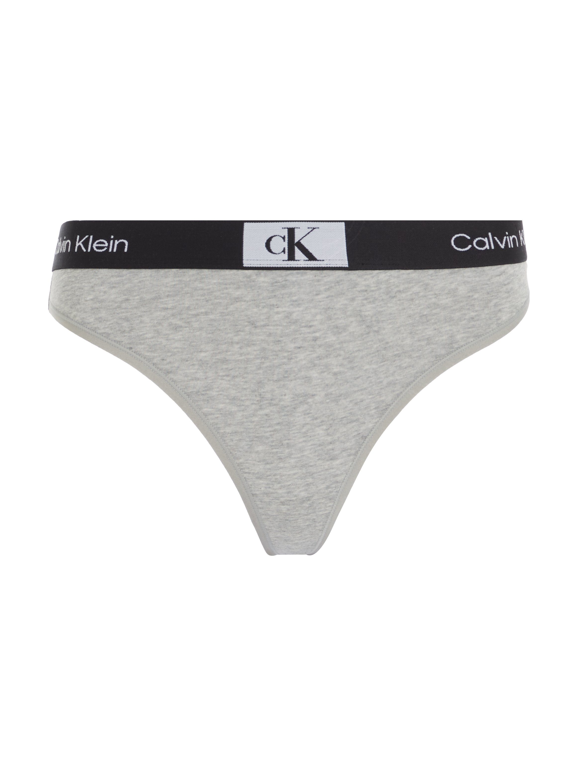 THONG T-String Klein Underwear GREY-HEATHER Alloverprint mit Calvin MODERN