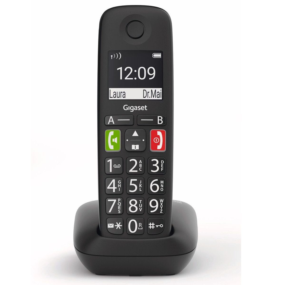 Gigaset E290HX Großtasten Schnurloses DECT-Telefon (Mobilteile: 1, Verstärker-Funktion, Große Tasten)